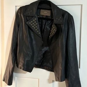 Emelie d. 100% authentic leather moto jacket - Retails $350